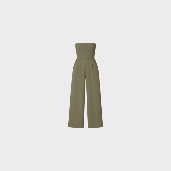 Strapless Wide-Leg Jumpsuit