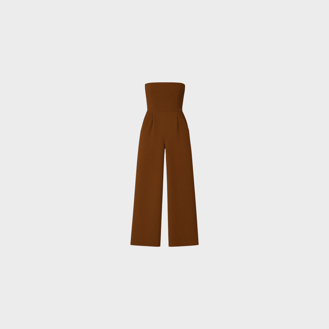 Strapless Wide-Leg Jumpsuit
