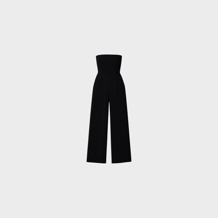 Strapless Wide-Leg Jumpsuit